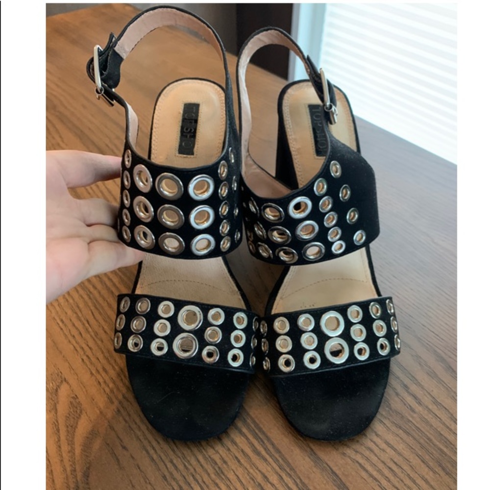 Topshop suede heels